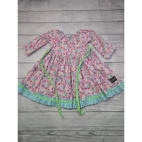 6 Matilda Jane Platinum Peppermint Raglan Dress - Picture 4 of 6